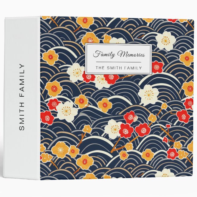 Elegant Cherry Blossom Seamless Pattern (13) Binder (Front/Spine)