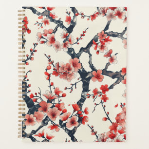 Elegant Cherry Blossom Seamless Pattern (13) Planner