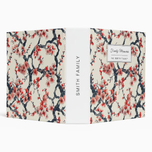 Elegant Cherry Blossom Seamless Pattern (14) Binder