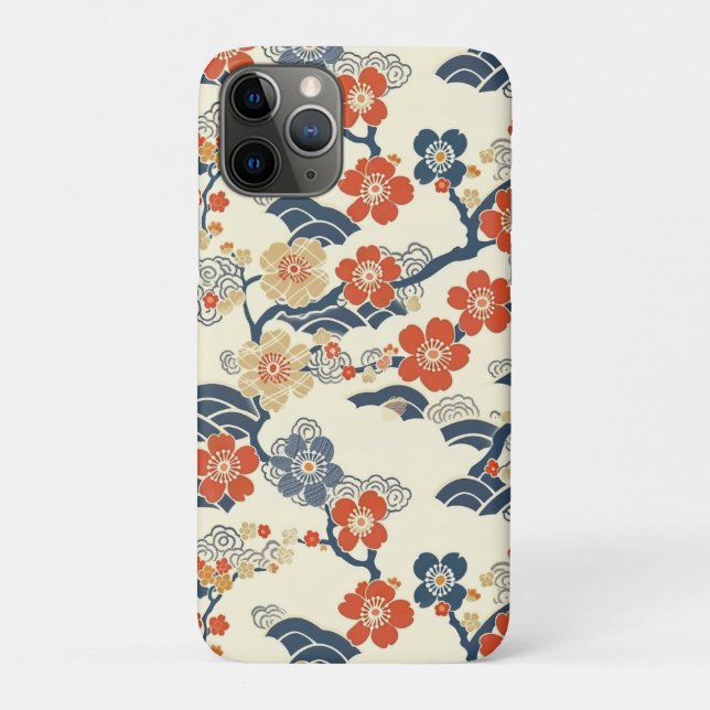 Elegant Cherry Blossom Seamless Pattern (14) Case-Mate iPhone Case (Back)