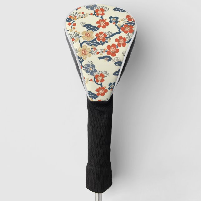 Elegant Cherry Blossom Seamless Pattern (14) Golf Head Cover (Front)