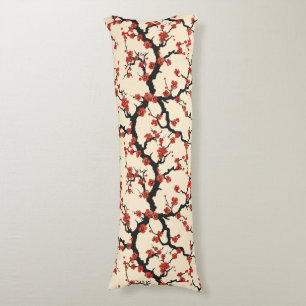 Elegant Cherry Blossom Seamless Pattern (1) Body Pillow