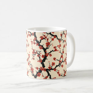 Elegant Cherry Blossom Seamless Pattern (1) Coffee Mug