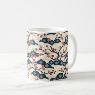 Elegant Cherry Blossom Seamless Pattern (2) Coffee Mug