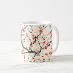 Elegant Cherry Blossom Seamless Pattern (5) Coffee Mug