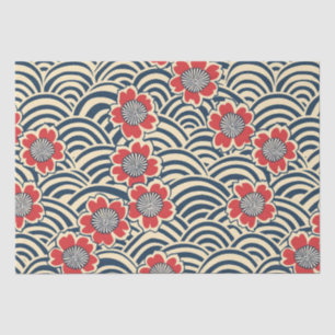 Elegant Cherry Blossom Seamless Pattern (8) Tissue Paper