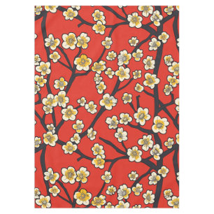 Elegant Cherry Blossom Seamless Pattern (9) Tablecloth