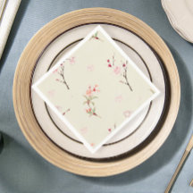 Elegant Cherry Blossom Tablecloth Set