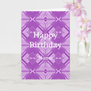 Elegant Chevron Abstract Line Art Card