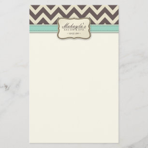 Elegant Chevron Modern Beige, Green and Brown Flyer