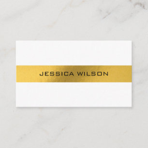 Élégant chic avec carte de visite à cadre feuille 