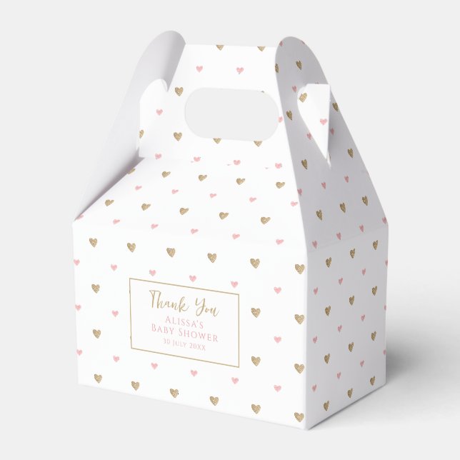 Elegant Chic Baby Shower Favor Box (Front Side)