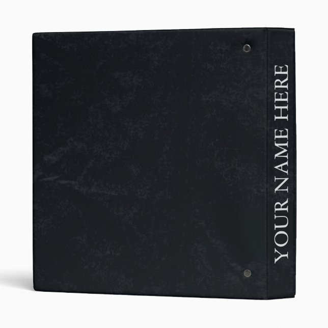 Elegant Chic Black And Gold Music Notes Design Binder (Back/Spine)