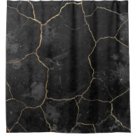 Elegant Chic Black Gold Marble