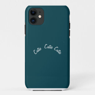  Elegant Chic  Blue Teal iPhone 11 Case