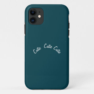   Elegant Chic  Blue Teal iPhone 11 Case