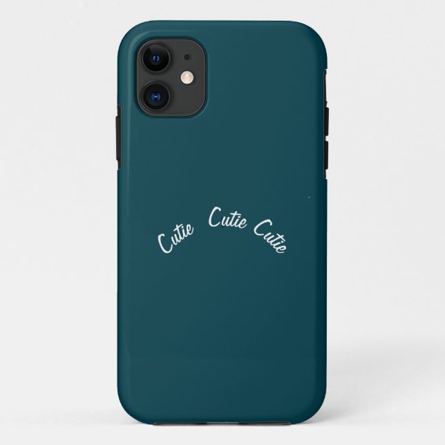   Elegant Chic  Blue Teal Case-Mate iPhone Case (Back)