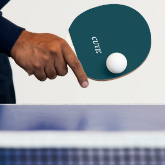 Elegant Chic Blue Teal  Ping Pong Paddle