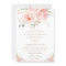 Elegant Chic Blush Pink Floral Gold Wedding