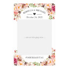 Elegant Chic Blush Pink Floral Wedding Photo Prop