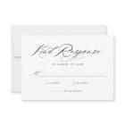 Elégant Chic Calligraphie Mariage carte RSVP