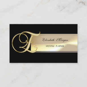 Elegant Chic Charming Sophisticated-Monogram Business Card