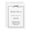 Elegant Chic Classic Black Bow Bridal Shower
