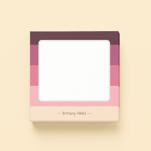 Elegant Chic Colorblocked Pinks Post-it Notes