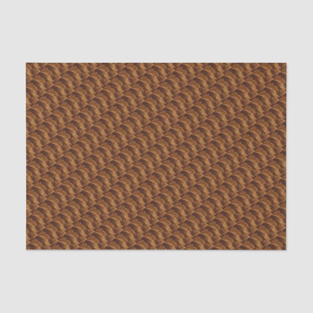 Elegant Chic Copper Brown Festive Tissue Paper (Front)