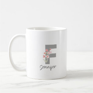 Elegant Chic Custom Name Coffee Mug
