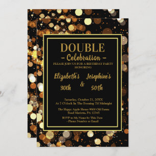 Élégant Chic Double Invitation Soiree