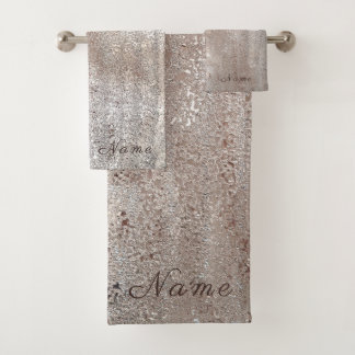 Élégant chic faux brun or brillant parties scintil