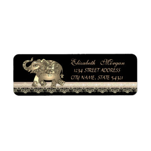 Élégant Chic Féminin Mignon Dentelle, Éléphant Dor