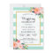 Elegant Chic Floral Mint Green Wedding Celebration