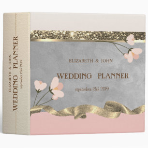 Elegant Chic Floral Wedding Binder