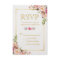 Elegant Chic Flowers Gold Frame RSVP