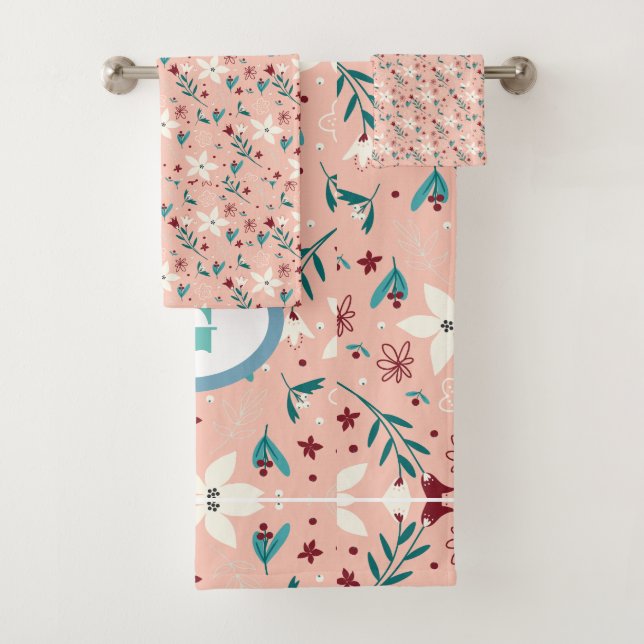 Élégant Chic froral Motif rose (En situation)