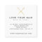 Elegant chic gold foil scissors hair stylist salon