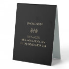 Elegant chic gold modern square minimalist black