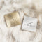 Elegant chic gold modern square minimalist white