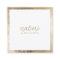 Elegant chic gold modern square minimalist white