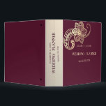 Elegant Chic Gold Paisley  Wedding Binder<br><div class="desc">Elegant chic floral wedding planner.</div>