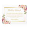Elegant Chic Gold Pink Floral Wedding Details