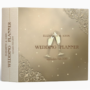 Elegant Chic Gold Wine Glass Binder