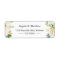 Elegant Chic Ivory Gold Botanical Floral Address