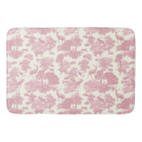 Elegant Chic Light Pink Toile Deer Woodland