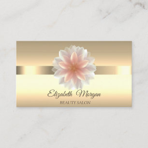 Elegant Chic Lotus Flower Makeup Business Card