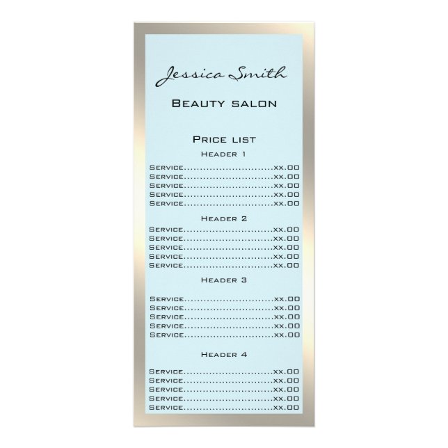 Elégant chic luxe moderne fausse carte de rack or (Devant)