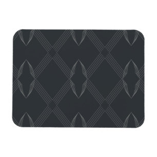 Elegant, chic, luxurious, simple line pattern magnet