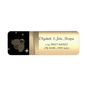 Elegant  Chic Luxury ,Faux Gold,Black,Ladybug